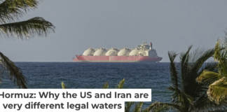 A vessel heads toward the Strait of Hormuz on April 8, 2026. Shady Alassar/Anadolu via Getty Images